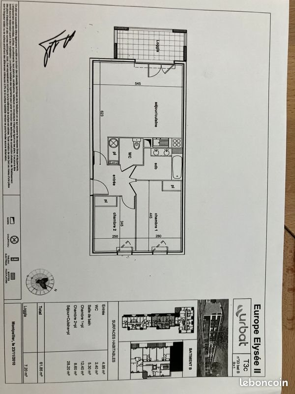 Appartement à vendre, 62m², Castelnau-le-Lez
