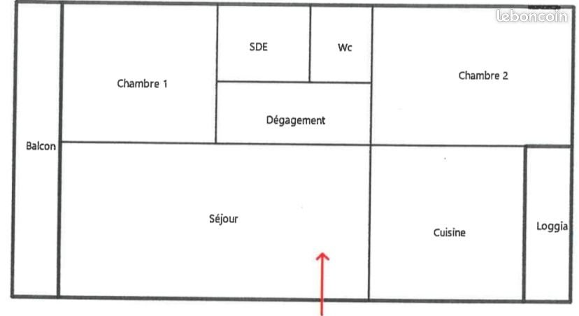 Appartement à louer, 54m², Valence