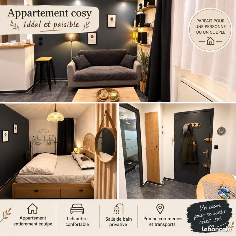 Appartement à louer, 28m², Romans-sur-Isère