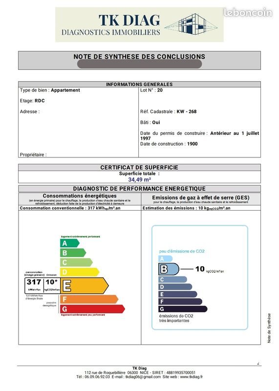 Appartement à vendre, 35m², Nice