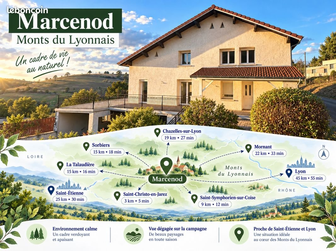 Maison à vendre, 104m², Mornant
