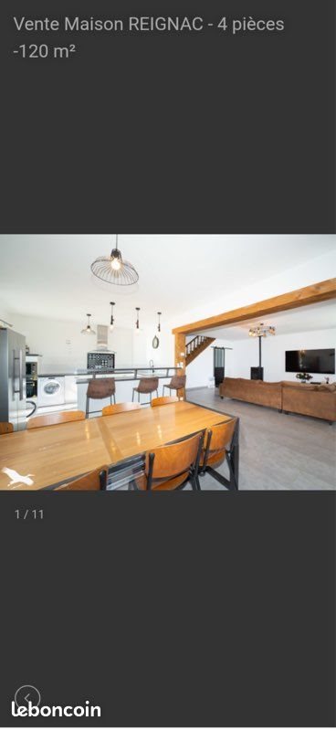 Maison à vendre, 120m², Reignac