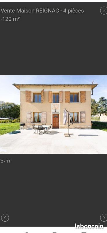 Maison à vendre, 120m², Reignac