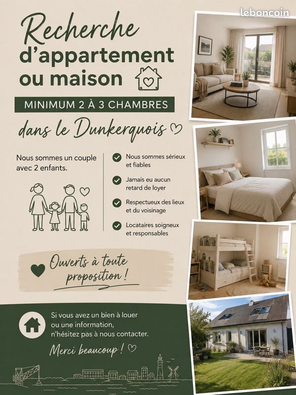 Appartement à louer, 60m², Saint-Pol-sur-Mer