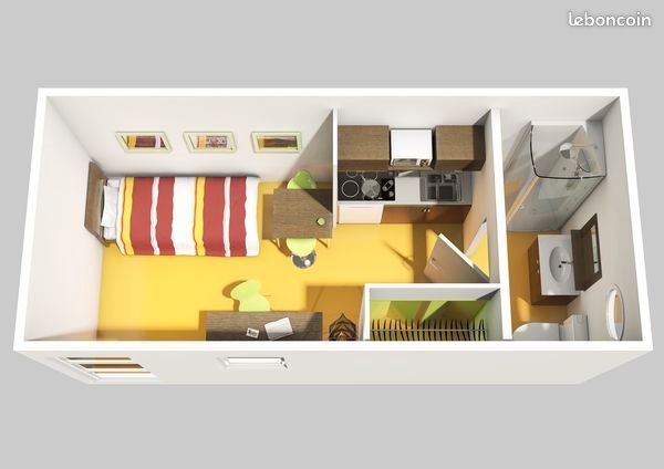 Appartement à louer, 17m², Rosières-près-Troyes