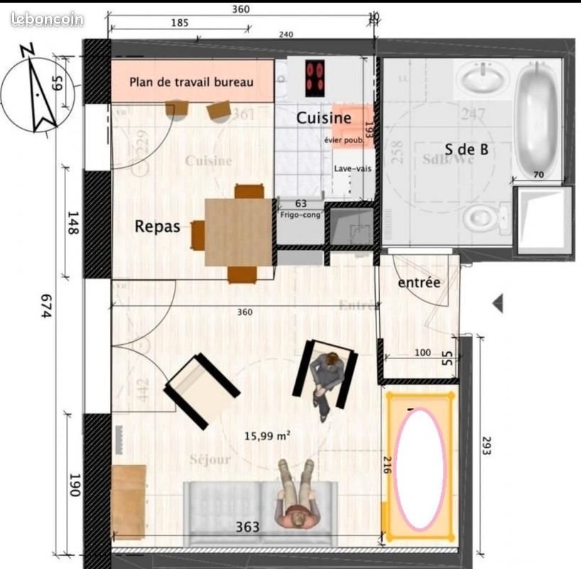 Appartement à vendre, 34m², La Rochelle
