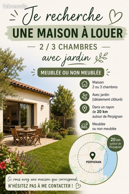 Maison à louer, 80m², Perpignan