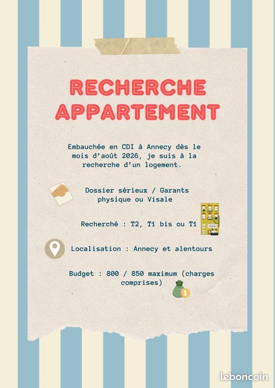 Appartement à louer, 35m², Annecy