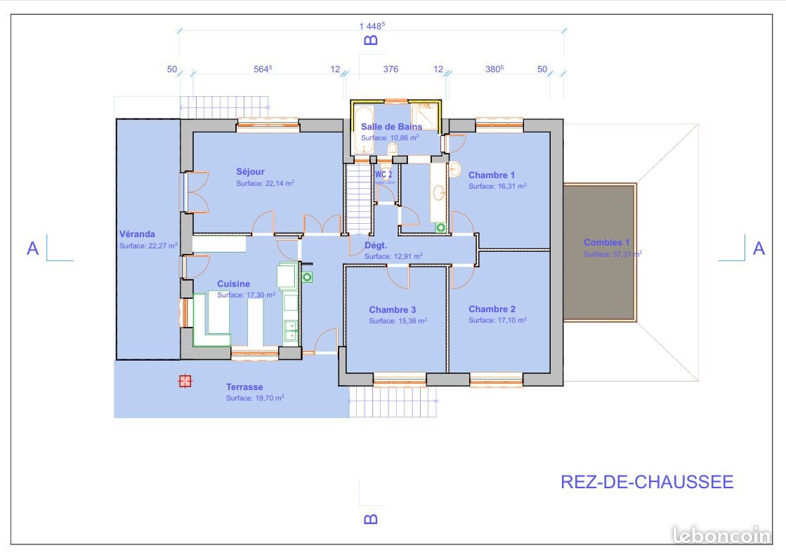 Maison à vendre, 130m², Dabo