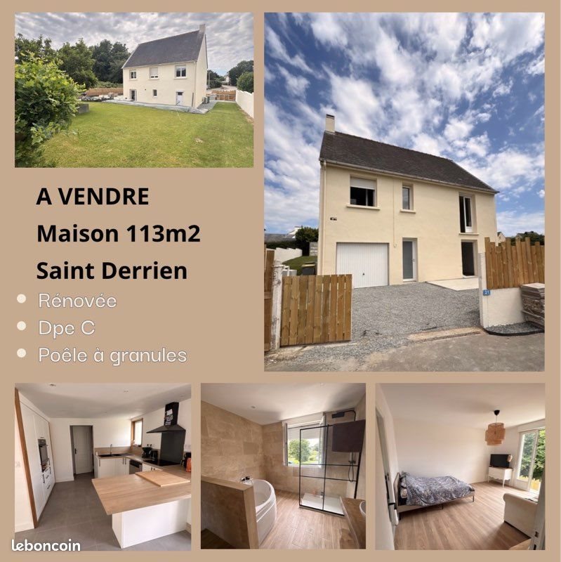 Maison à vendre, 113m², Saint-Derrien