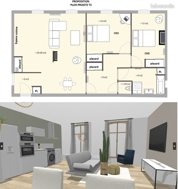 Appartement à vendre, 166m², Saint-Etienne