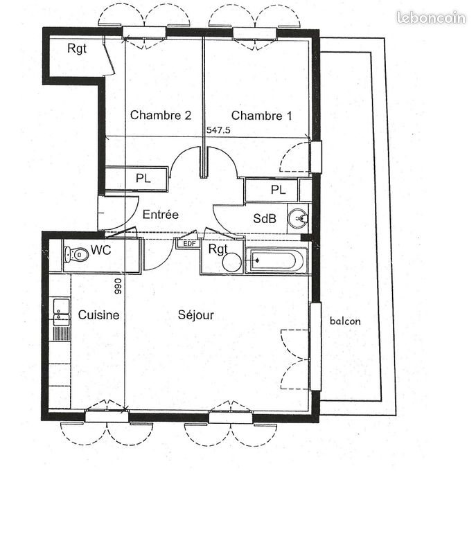 Appartement à louer, 61m², Châteauroux