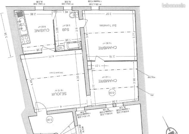 Appartement à vendre, 60m², Pézenas