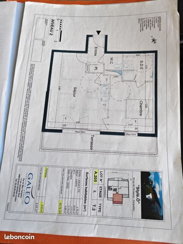 Appartement à vendre, 44m², Carquefou