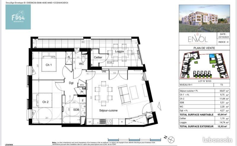 Appartement à vendre, 65m², Mauguio