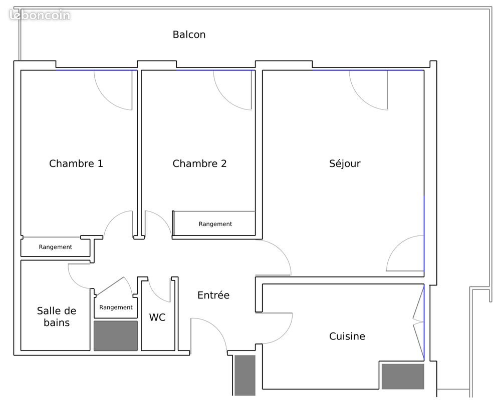 Appartement à louer, 62m², Nantes