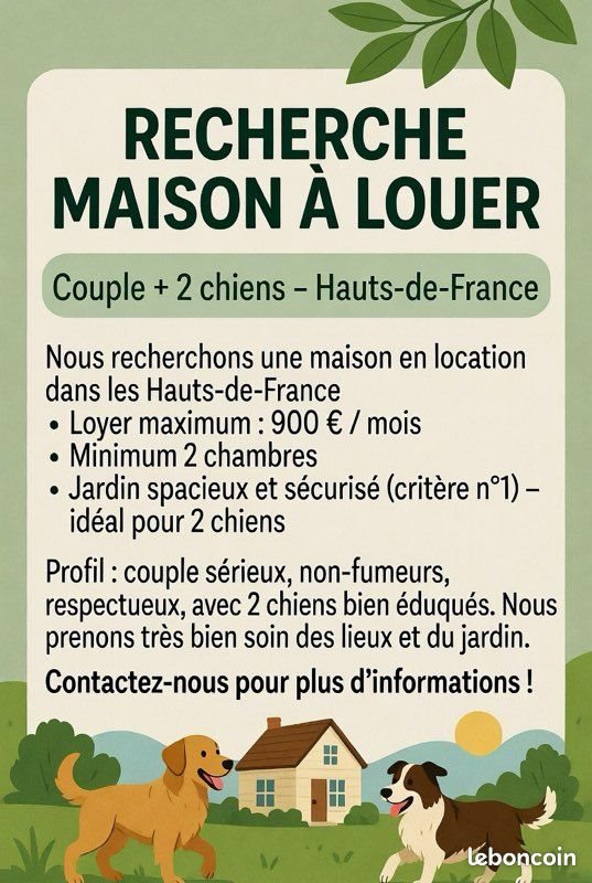 Maison à louer, 70m², Lillers
