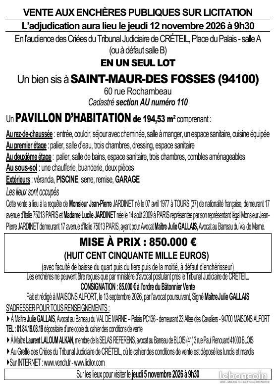 Maison à vendre, 194m², Saint-Maur-des-Fossés