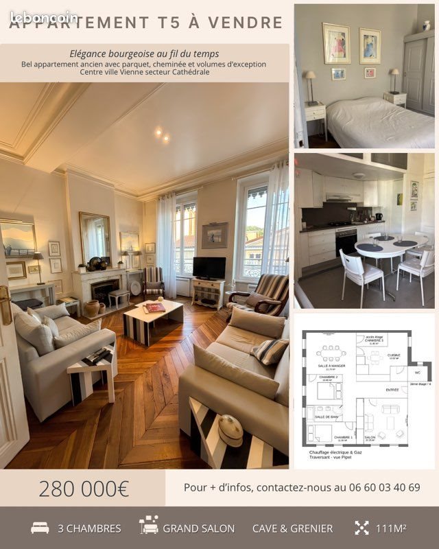 Appartement à vendre, 111m², Vienne