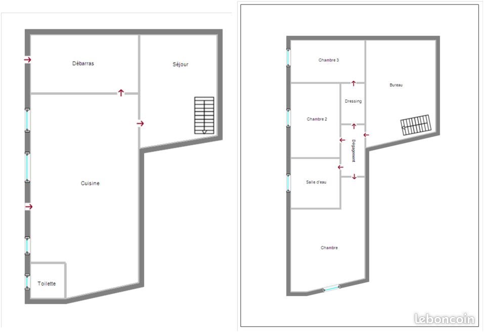 Maison à louer, 103m², Beaupréau