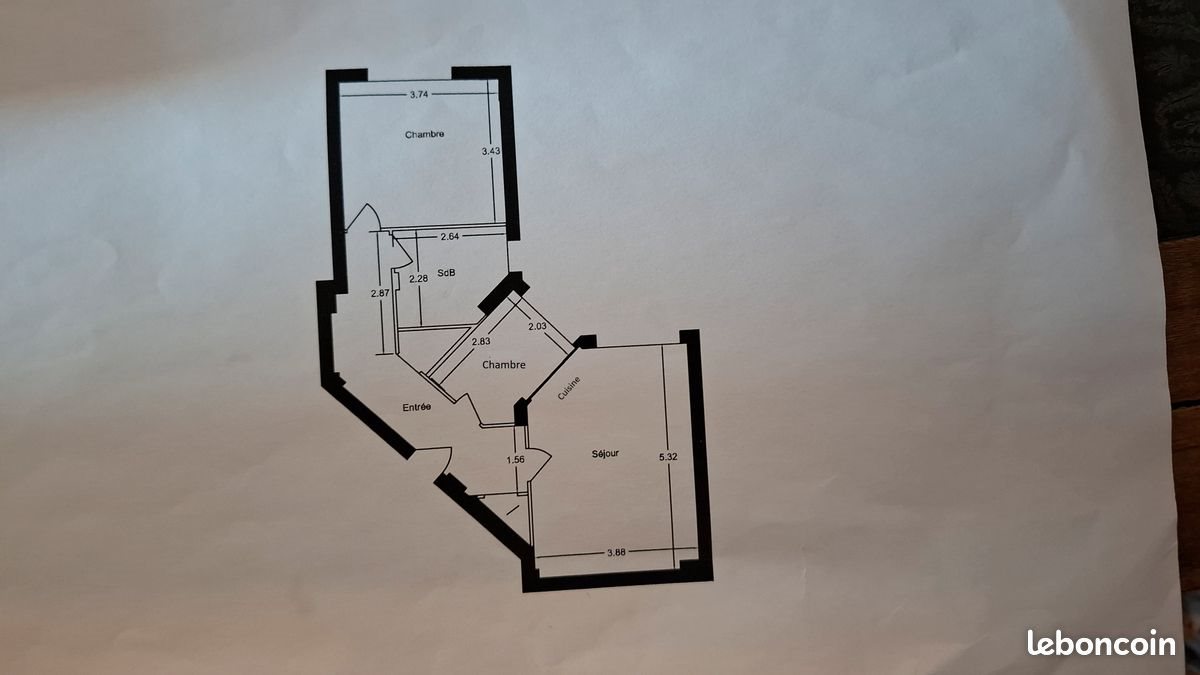 Appartement à vendre, 55m², La Garenne-Colombes
