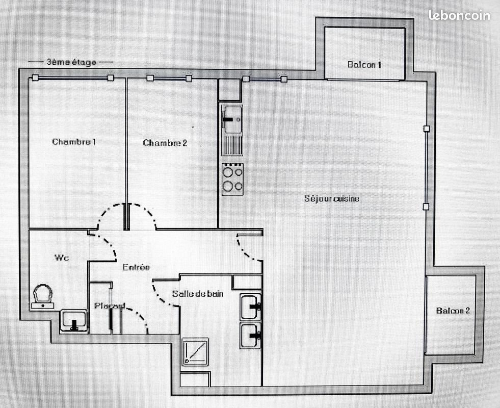 Appartement à louer, 80m², Lille
