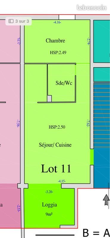 Appartement à louer, 43m², Istres