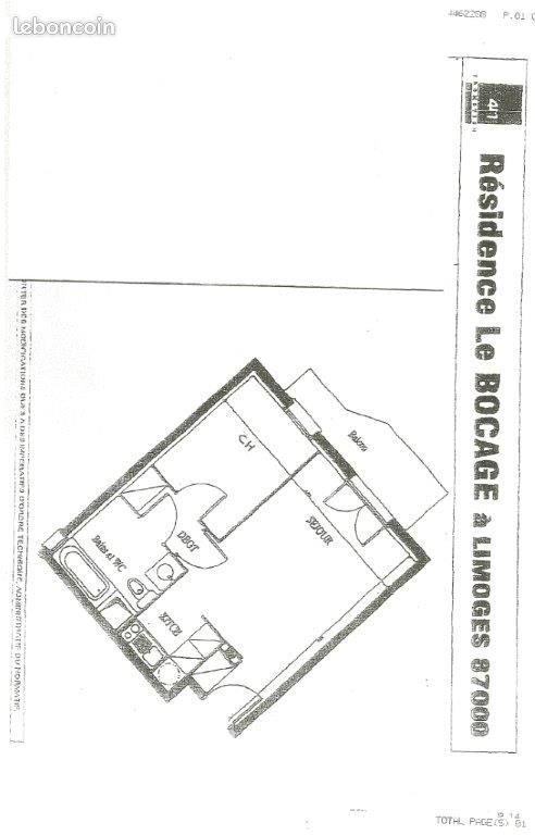 Appartement à vendre, 37m², Limoges