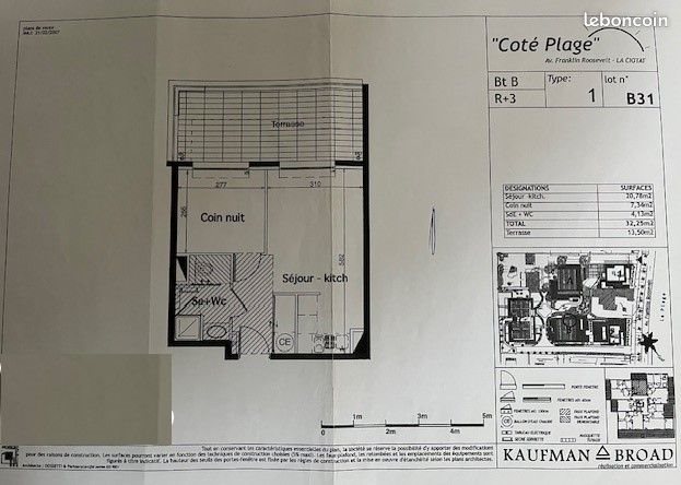 Appartement à vendre, 32m², La Ciotat