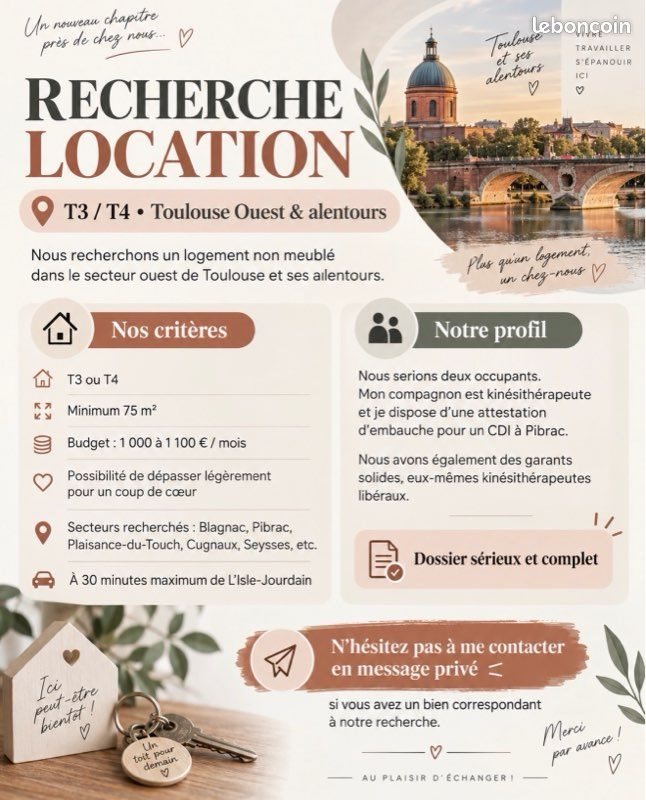 Appartement à louer, 75m², Plaisance-du-Touch