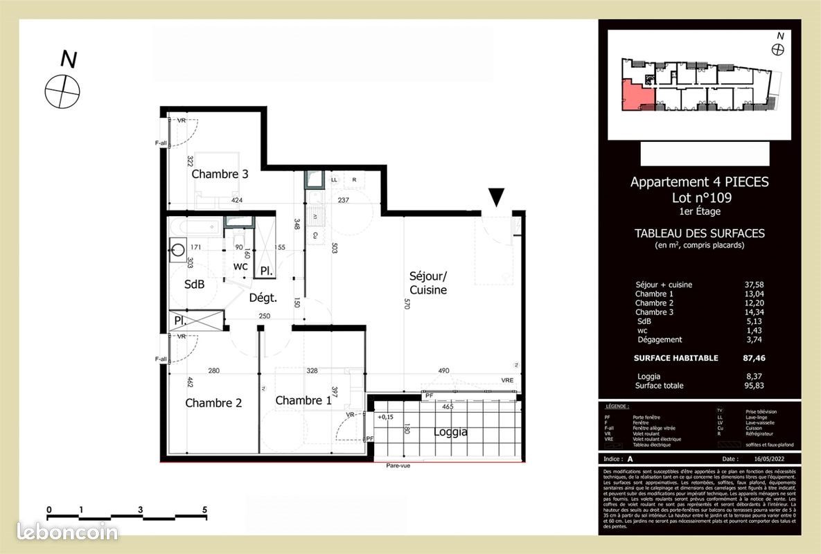 Appartement à louer, 87m², Nîmes
