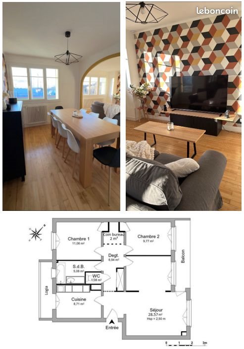 Appartement à louer, 76m², Bourgoin-Jallieu