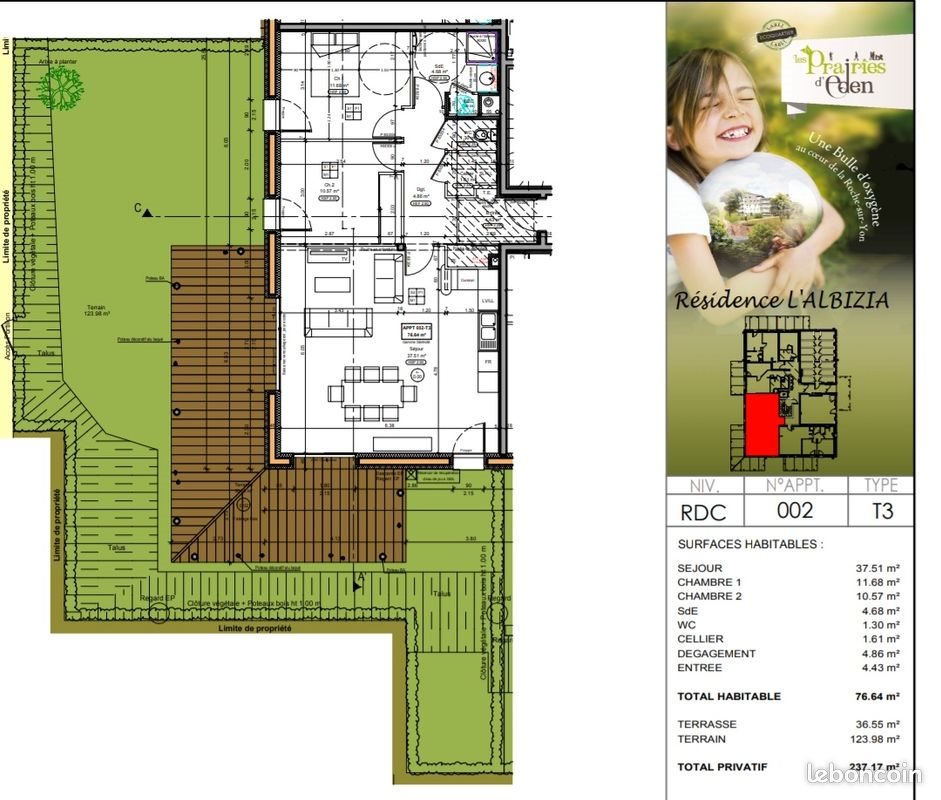 Appartement à vendre, 77m², La Roche-sur-Yon