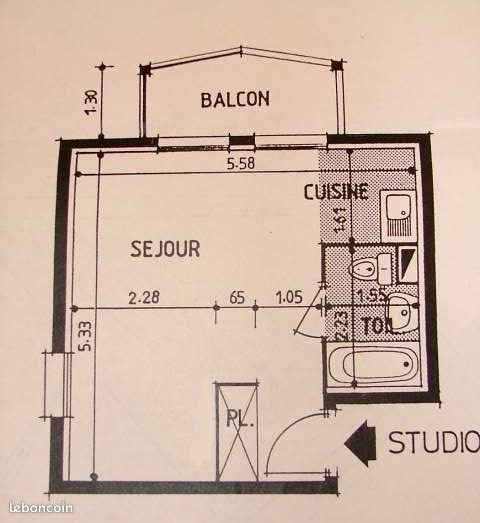 Appartement à vendre, 27m², Fontaine