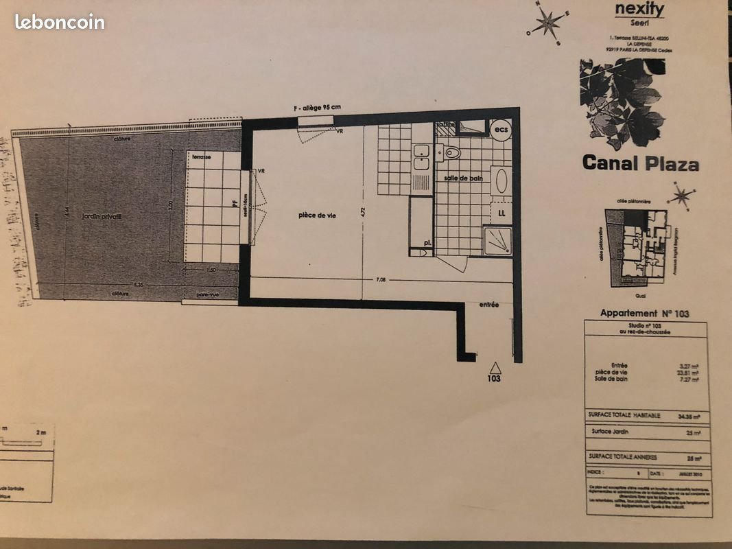 Appartement à louer, 34m², Bois-d'Arcy
