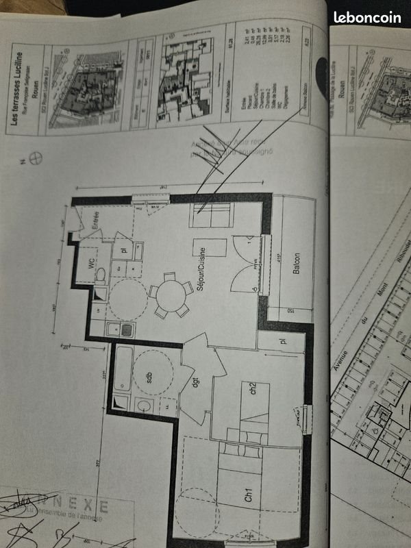 Appartement à vendre, 61m², Rouen