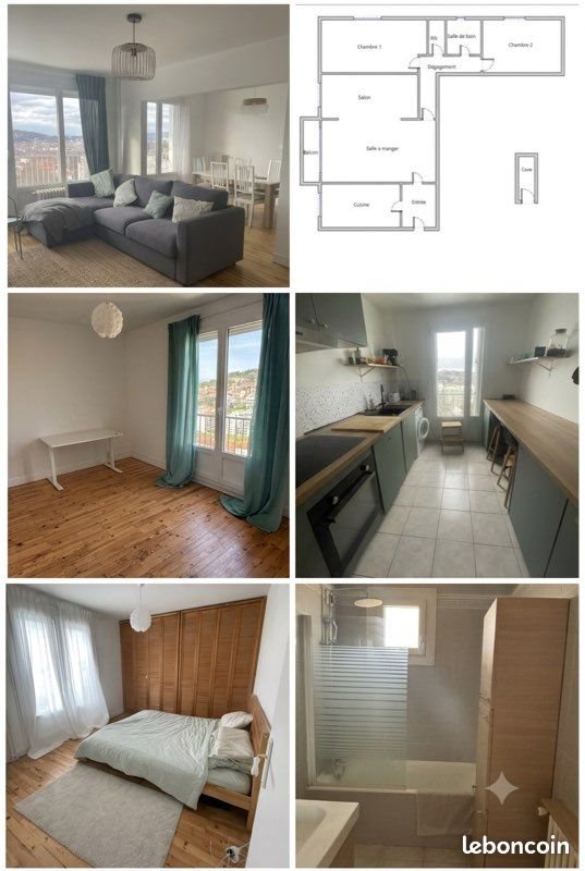 Appartement à louer, 78m², Saint-Etienne