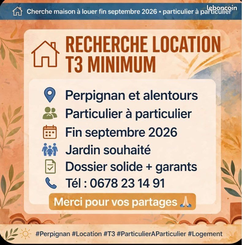 Maison à louer, 90m², Perpignan