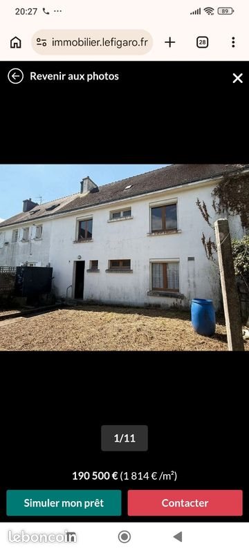 Maison à vendre, 105m², Caudan