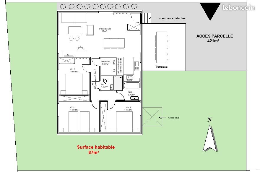 Maison à vendre, 87m², Nort-sur-Erdre