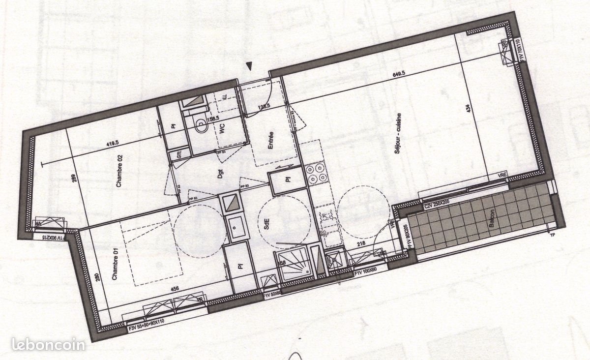 Appartement à louer, 69m², Chartres-de-Bretagne