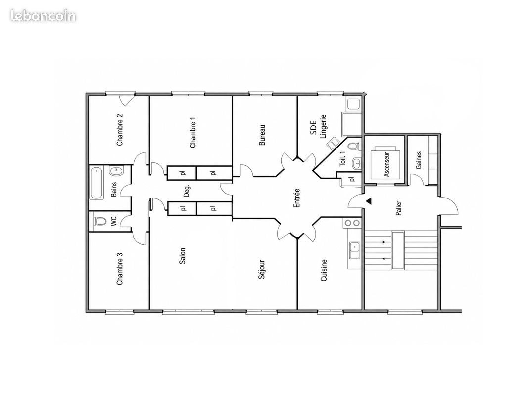 Appartement à louer, 142m², Reims
