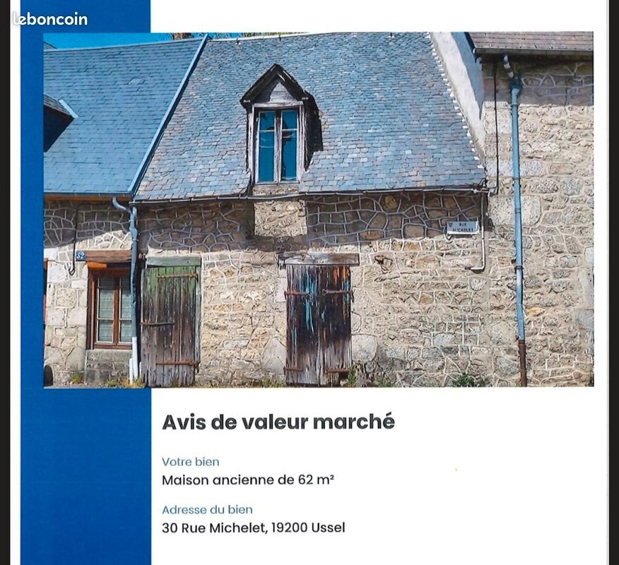 Maison à vendre, 62m², Ussel