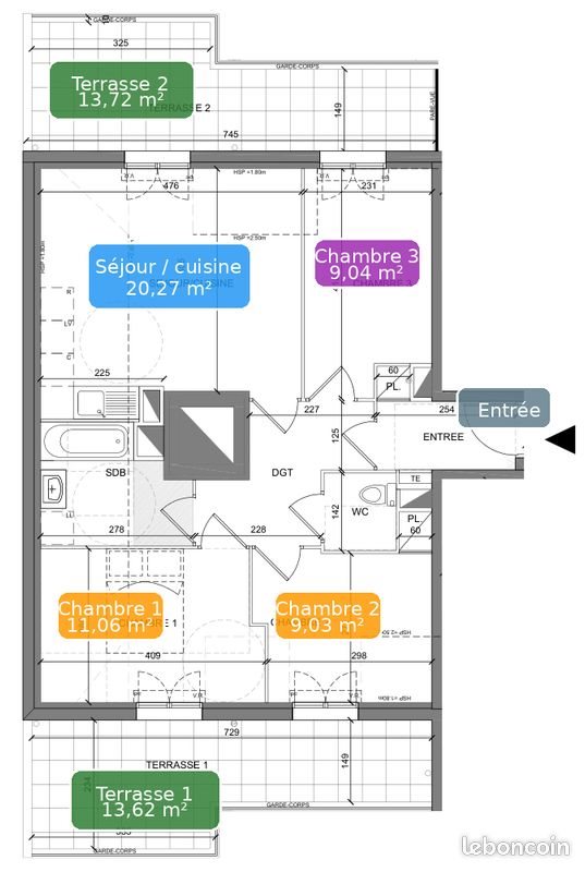 Appartement à vendre, 66m², Villiers-sur-Marne