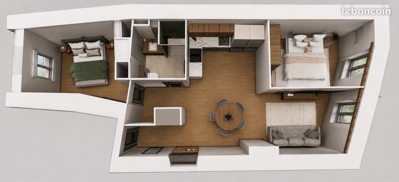 Appartement à vendre, 54m², Mâcon