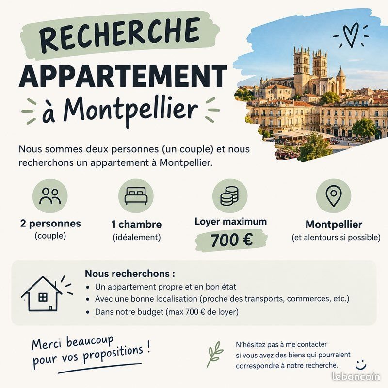 Appartement à louer, 30m², Montpellier