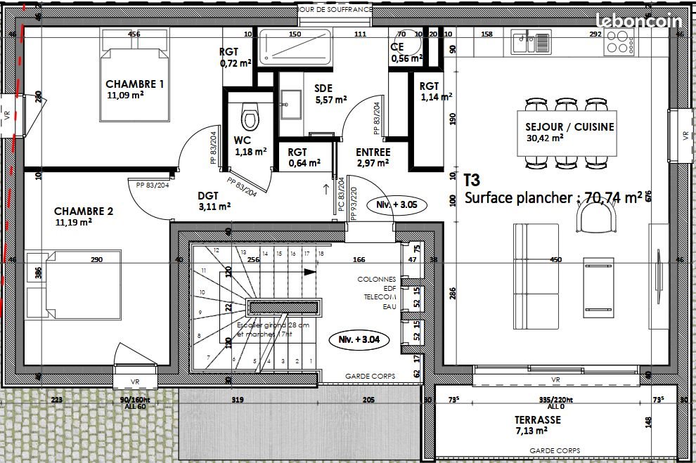 Appartement à vendre, 71m², Clermont-Ferrand