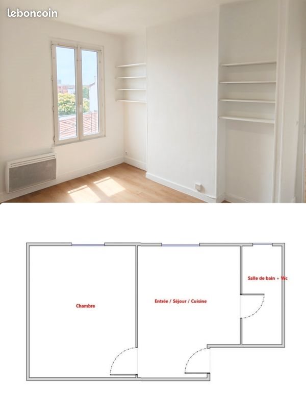Appartement à louer, 28m², Ivry-sur-Seine