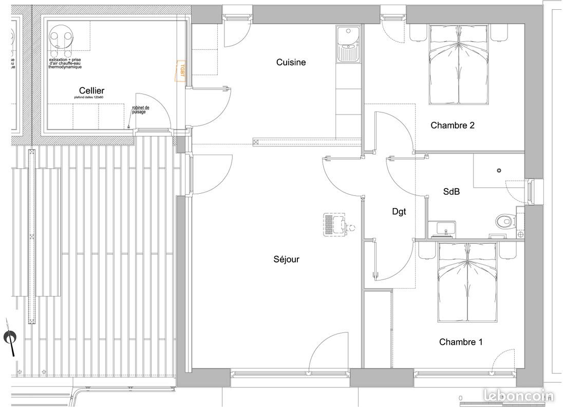 Appartement à louer, 71m², Montjean-sur-Loire