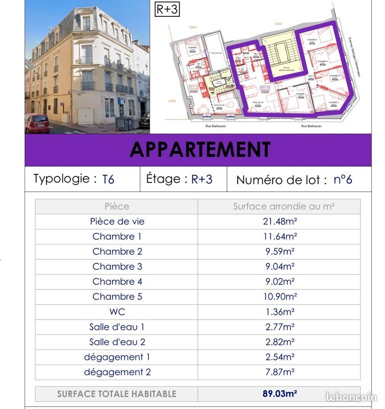 Appartement à vendre, 90m², Béziers